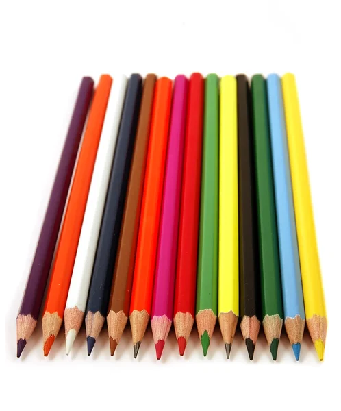 Uppsättning färgpennor — Stockfoto