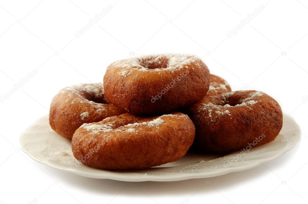 Doughnuts on plate