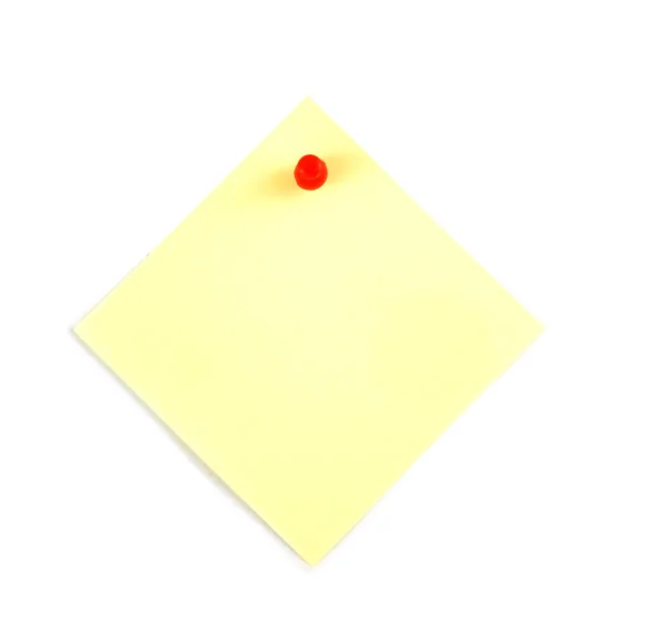 Sarı yapışkan not — Stok fotoğraf