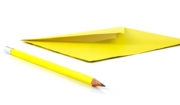 Конверт и ручка — стоковое фото