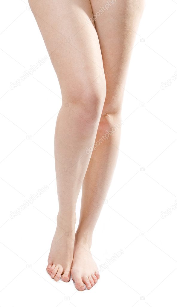 Smooth female legs.