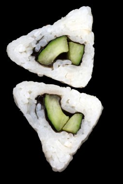 Two three-cornered sushi clipart