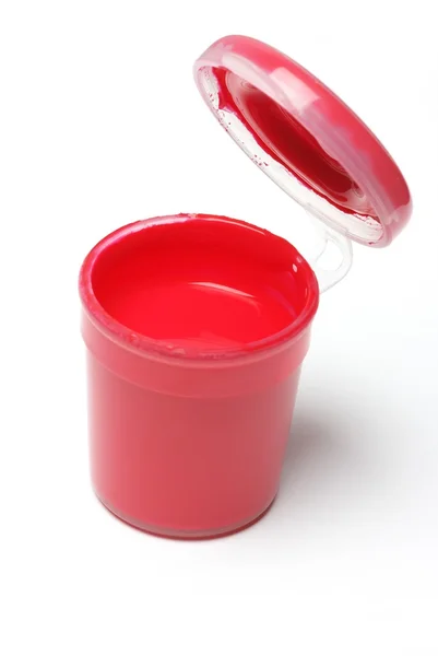 赤いペンキ缶 — ストック写真