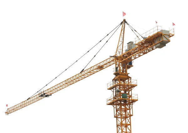 Crane on white background — Stock Photo, Image