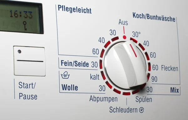 Waschmaschine - Temperaturskala — Stockfoto