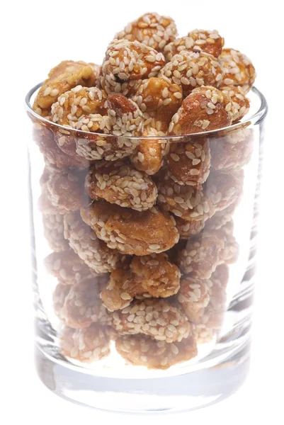 stock image Cashew in the honey with sesame