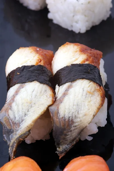Conger eel nigiri sushi — Stock Photo, Image