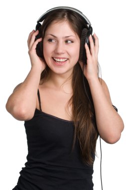 Music listening clipart