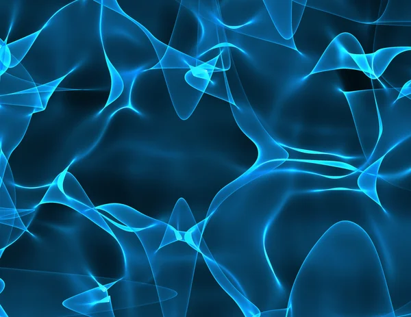 stock image Blue glowing shapes.