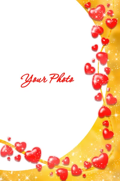 Valentine rám — Stock fotografie