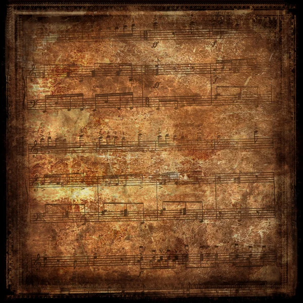 Eski müzik kitabı sayfa — Stok fotoğraf