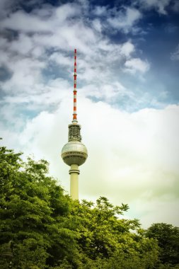 TV tower in Berlin clipart