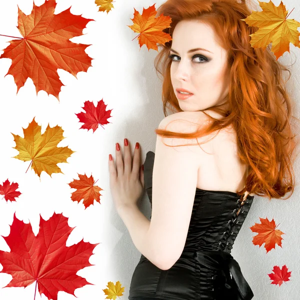 Senhora Outono — Fotografia de Stock