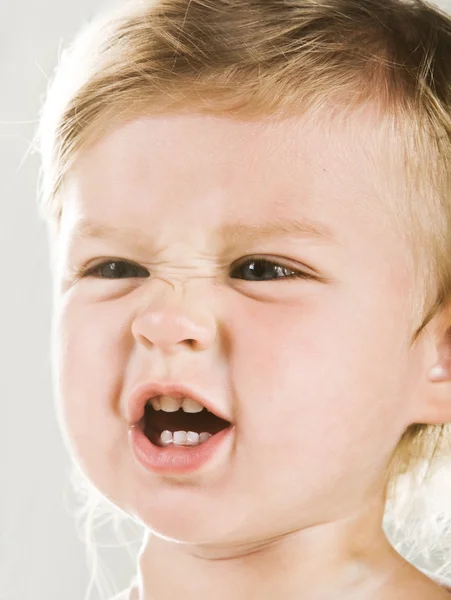 Angry baby — Stock Photo, Image