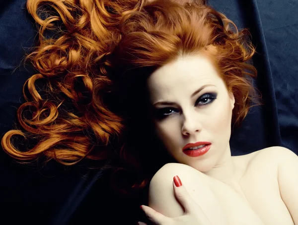 Redhead sensuality Royalty Free Stock Photos