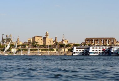 Luxor, Nile, Egypt clipart