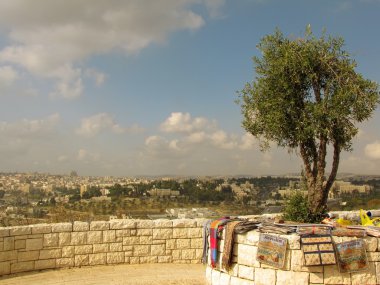 Jerusalem, Israel, observation deck clipart