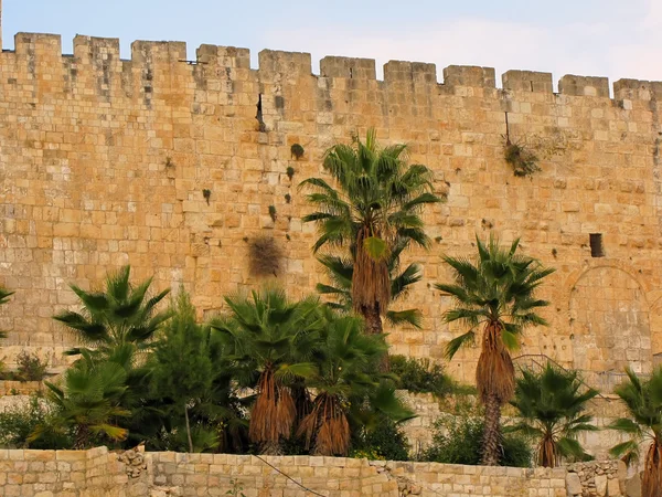 Jerusalem, die alte Stadtmauer — Stockfoto