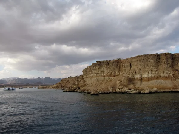 Schiereiland Sinaï in bewolkt weer — Stockfoto
