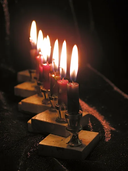 Svíčky chanukkah — Stock fotografie