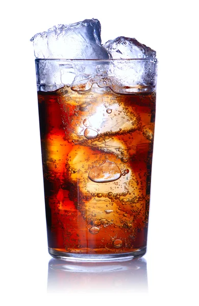 Glass with cola Royalty Free Stock Images