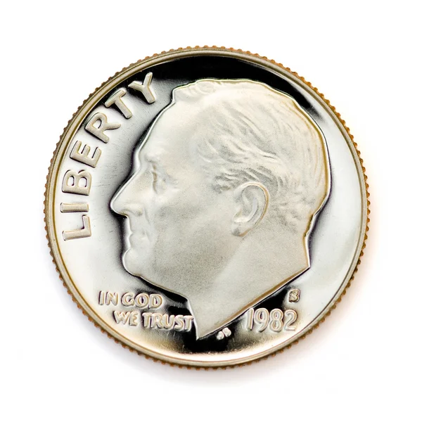 완벽 한 uncirculated 동전 — 스톡 사진