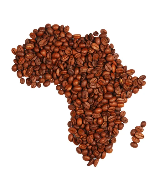 Afryka z kawy — Zdjęcie stockowe