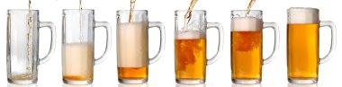 Pouring beer. 43 Mpxls. clipart