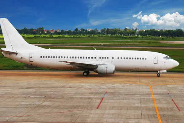 Flygplan beskattning — Stockfoto