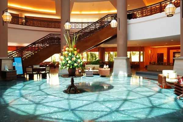 Luxe hotel lobby — Stockfoto