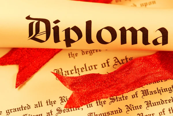 Diploma — Stock Photo, Image
