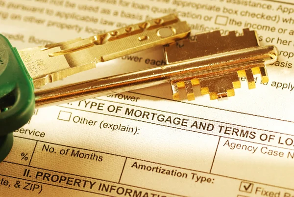 stock image Mortgage application