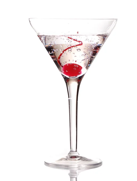 Martini mit Kirsche — Stockfoto