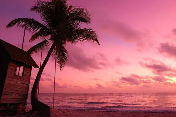 Karibský západ slunce — Stock fotografie