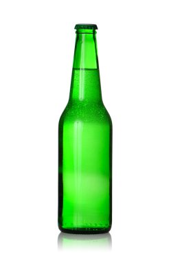 Green beer bottle clipart