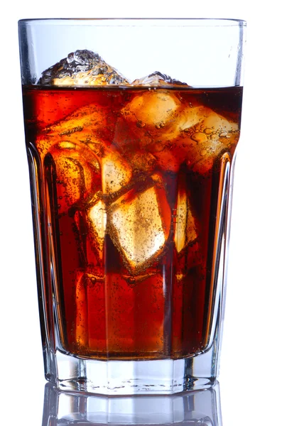 Glas mit Cola — Stockfoto