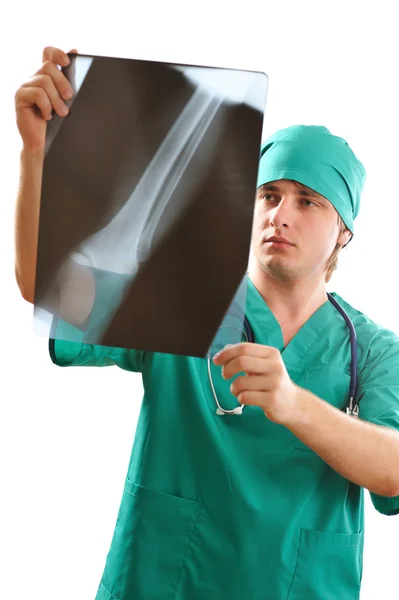 Arzt beim Röntgen — Stockfoto