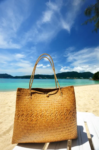 Пляжная сумка — стоковое фото