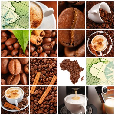 Coffee collage clipart