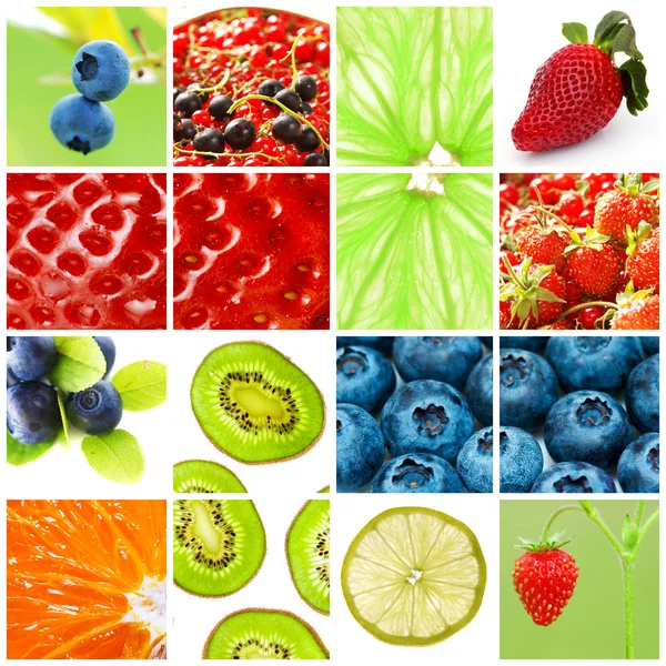 Collage di frutta — Foto Stock