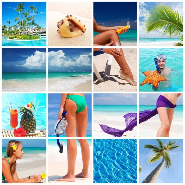 Resort collage — Stockfoto