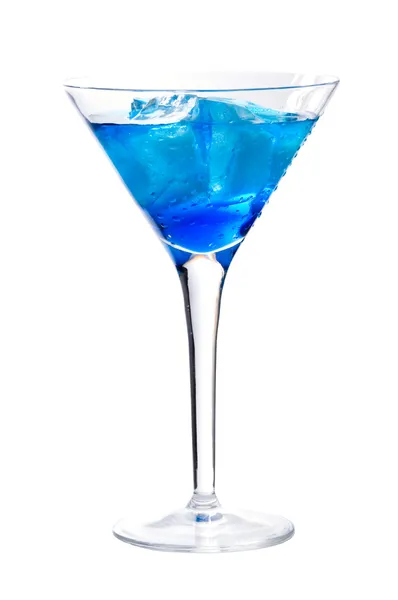 鸡尾酒与蓝色库拉索岛 — 图库照片