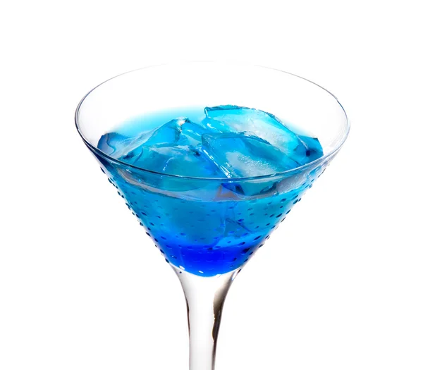Cocktail com curaçao azul — Fotografia de Stock