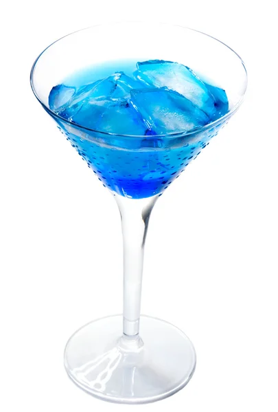 Koktejl s blue curacao — Stock fotografie