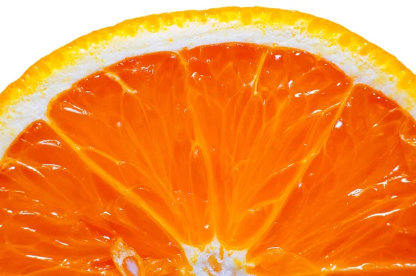 Oranje geïsoleerd op witte CHTERGRO gesneden — Stockfoto