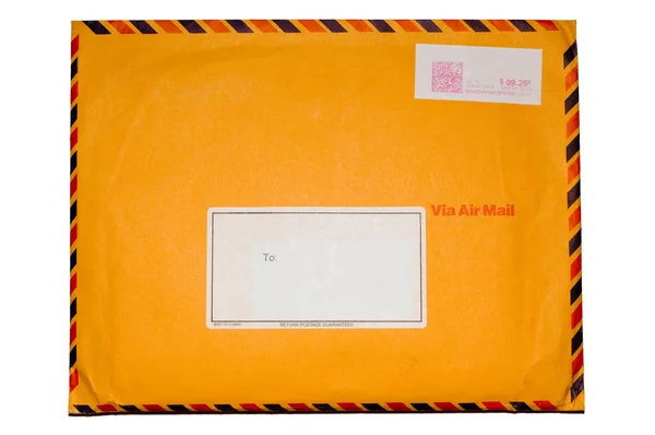 Изолированный конверт — стоковое фото