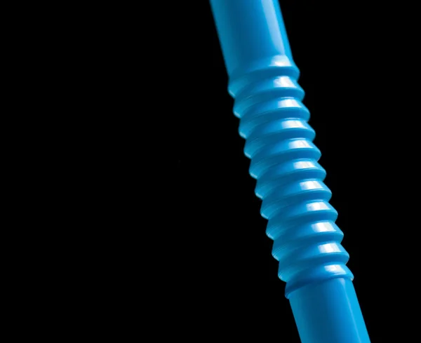 Blue straws — Stock Photo, Image