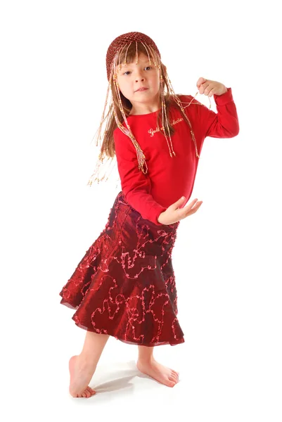 Танцующая девочка — стоковое фото