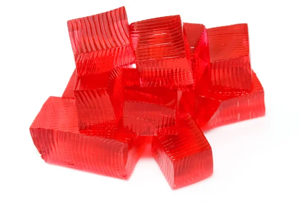 Red jelly dessert — Stock Photo, Image