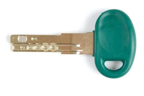 Key over white — Stock Photo, Image